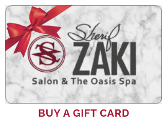 Gift card graphic for Sherif Zaki Salon and Oasis Spa
